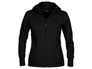 Hoodie zip TEXSTAR WC03 dam svart S