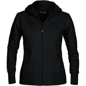 Hoodie zip TEXSTAR WC03 dam svart 2XL