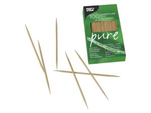 Tandpetare PURE Trä rund 8cm 100 fp
