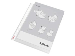 Plastficka ESSELTE A5 prägl 0 08mm100 fp