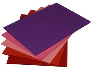 Dekorationskart A4 220g Röd-Lila 50 fp
