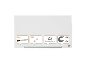 Glastavla NOBO 31 Widescreen vit