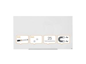 Glastavla NOBO 85 Widescreen vit