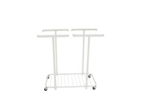 Säckvagn dubbel 4 hjul 100-125L vit