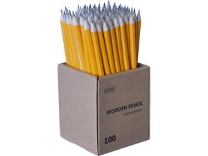 Blyertspenna HB gul 100 fp