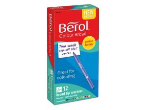Fiberpenna BEROL Colourbroad 12 fp