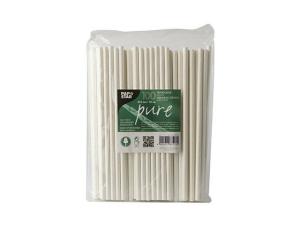 Sugrör PURE papper 6mmx20cm vit 100 fp