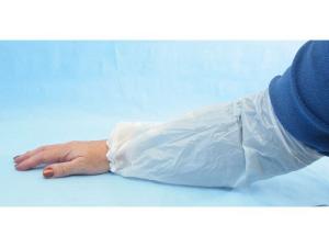 Ärmskydd i LDPE m resår 40cm vit 100 fp