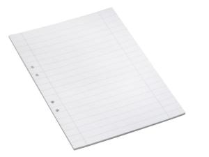 Lösblad A4 linjerat 14 5mm hålat 500 f