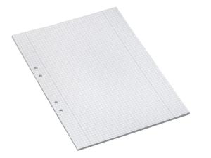 Lösblad A4 rutat 5x5mm hålat 500 fp