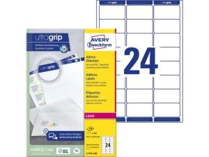 Etikett AVERY UG 63 5x33 9mm 2400 fp