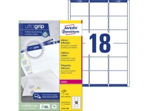 Etikett AVERY UG 63 5x46 6mm 1800 fp