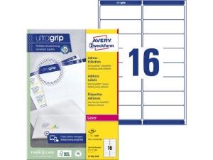 Etikett AVERY UG 99 1x33 9mm 1600 fp