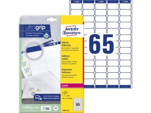 Etikett AVERY QP 38 1x21 2mm 1625 fp