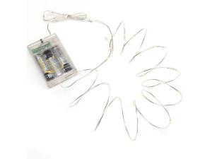 Ljusslinga 40 amber LED 3 9m silver