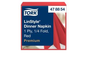 Servett TORK LinStyle röd 39x39cm 50 fp