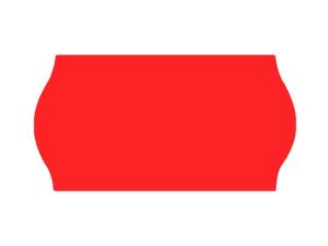 Prisetikett 22x12mm G1 röd 10500 fp