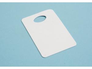 Garderobsbricka onum vit 90x57mm 25 fp