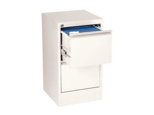 Hängmappsskåp A4 2 lådor vit