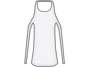 Förkläde 800x1250mm påse transp 100 fp