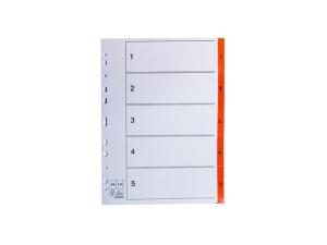Register plastflik 1-5 orange 20 fp