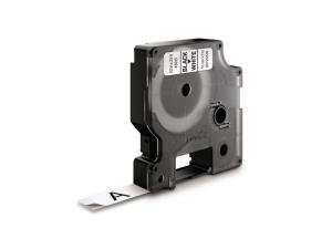 Tape DYMO D1 12mm svart på vit 10 fp