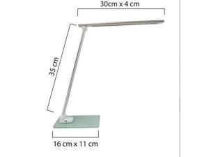 Bordslampa UNILUX Popy Led silver vit