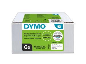 Etikett DYMO LW 57x32mm 6x1000 fp
