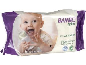 Våtservett BAMBO Nature oparfymera 80 fp