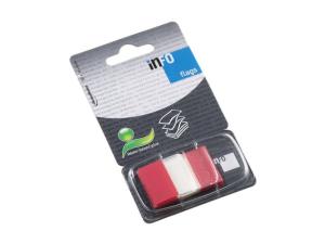 Index INFO NOTES 25x43mm röd 50 fp