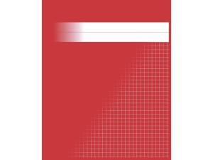 Räknehäfte 17x21cm rutat 5x5 mm röd