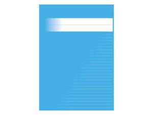 Skrivhäfte A4 linjerat 8 5mm mellanblå