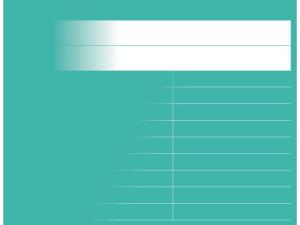 Gloshäfte A6L linjerat 8 5mm petrol