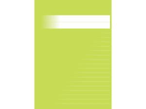 Skrivhäfte A5 linj 8 5mm lj grön 200 fp
