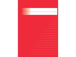 Skrivhäfte A5 linj 8 5mm röd 400 fp