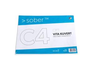 Kuvert konsument fp C4 remsa vit 50 fp