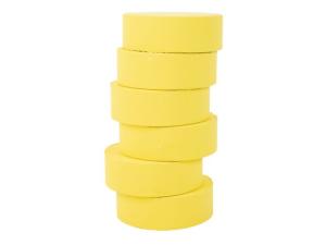 Färgpuckar 57mm ljusgul 6 fp