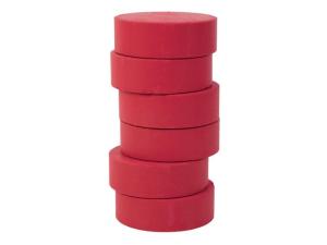 Färgpuckar 57mm mörkröd 6 fp