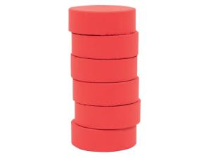 Färgpuckar 57mm röd 6 fp