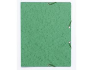 Gummibandsmapp kartong u kl A4 grön