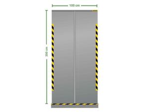 Skyddsskärm roll-up 100x200cm