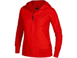 Hoodie zip TEXSTAR WC03 dam röd 2XL