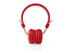 Hörlur Mic NEDIS Trådlösa On-Ear Röd