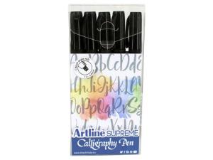 Kalligrafiset ARTLINE Supreme svart 5 fp