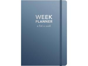 Kalender Week planner odaterad blå- 1051