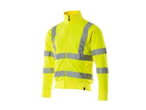 Sweatshirt Med Blixtlås Hi-Vis Gul 3XL