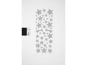 Glitterstickers silver stjärnor 110 fp