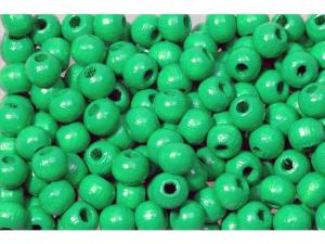 Träpärla 8 mm grön 200 fp