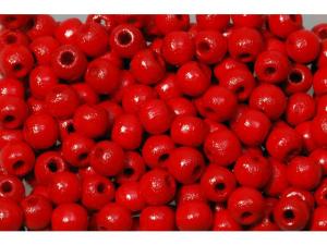 Träpärla 8 mm röd 200 fp