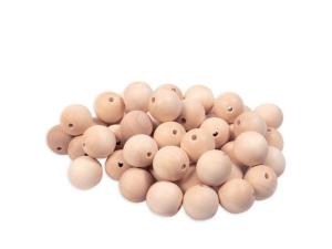 Träpärlor 25mm 50 fp
